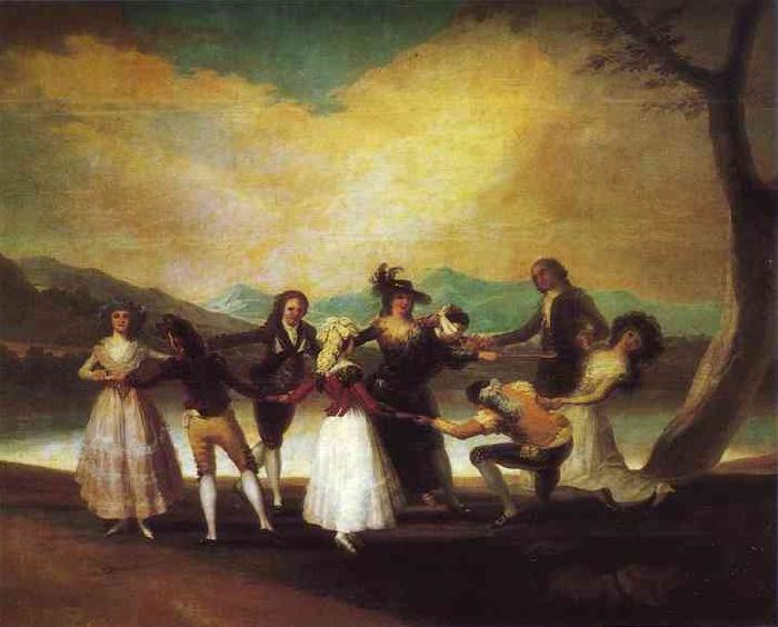 Francisco Jose de Goya Blind Man's Buff oil painting image